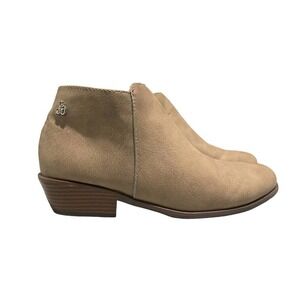 Sam Edelman Womens Petty Zip Ankle Bootie Boots in Tan‎ Size 4